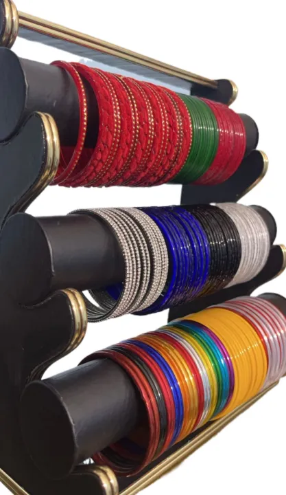 Wooden%20bracelet%20holder%20Bangle%20Organizer%20for%20Women%203%20step%20bangle%20Bracelet%20Display%20Stand%20Holder%20with%20golden%20border.%20%E0%A6%9A%E0%A7%81%E0%A7%9C%E0%A6%BF%E0%A6%B0%20%E0%A6%86%E0%A6%B2%E0%A6%A8%E0%A6%BE%20-%20Image%203