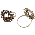 24Pcs Christmas Wreath Napkin Rings Metal Napkin Buckle Napkin Holder Napkin Circle. 