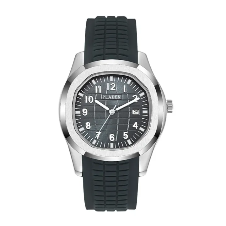 PLADEN%20Watches%20Classic%20Luminous%20Silicone%20Band%20Waterproof%20Quartz%20Watch%20Square%20Business%20Men's%20Watch%20Wholesale%20-%20Image%205