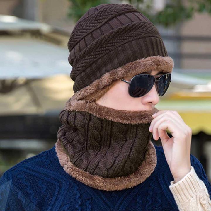 2PCS%20Men%20Beanie%20Hat%20Scarf%20Set,%20Winter%20Soft%20Warm%20Wool%20Lined%20Thick%20Knitted%20Lining%20Cap+Circle%20Scarf%20Kit,%20For%20Men&Women%20-%20Image%207