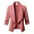 NEW Oversize Office Ladies Notched Collar Women Blazer Solid Autumn Jacket Pleated Sleeve Casual Female Suits Coat 10 Colors. 