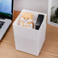 1/3Pcs Japanese Simple Wall-mounted Pen Holder Student Desktop Stick-on Pencil Case Mini Makeup Brush Storage Case. 