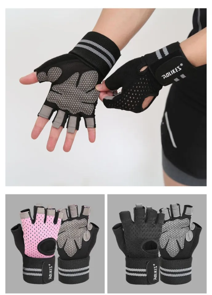 Amazon Half Gloves For Gym AOLIKES Men Women Weightlifting Gloves