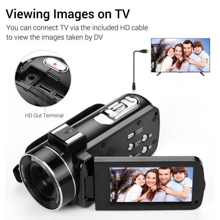 Andoer%204K%20Ultra%20HD%20Handheld%20DV%20Professional%20Digital%20Video%20Camera%20CMOS%20Sensor%20Camcorder-black%20-%20Image%206