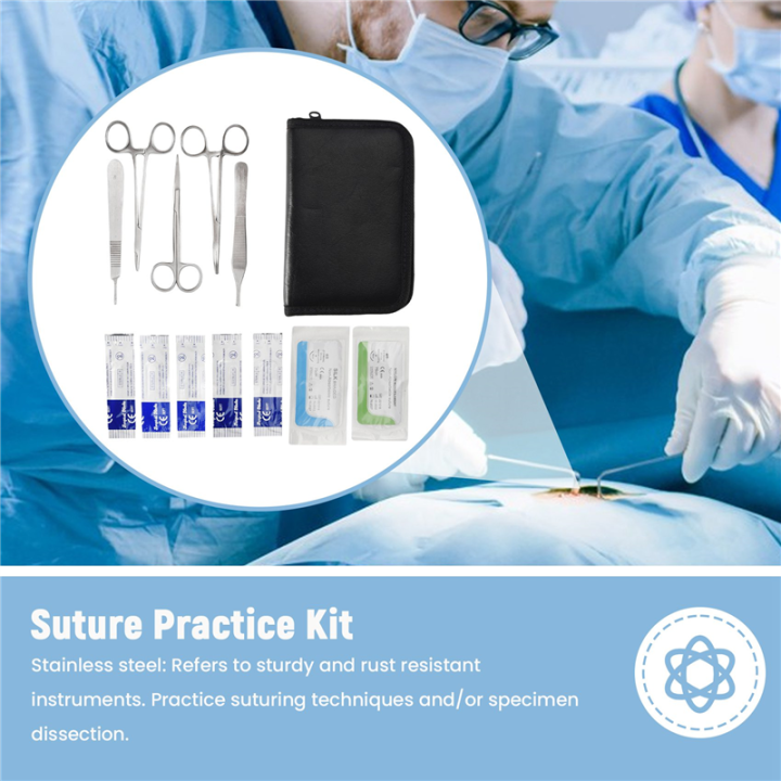 Suture%20Kit,Stainless%20Steel%20Training%20Instruments%20with%20Scalpel%20Blades%20for%20Veterinarian,Biology%20and%20Dissection%20Lab%20Students%20-%20Image%204