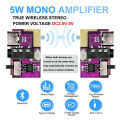 DC 3.5V-5V 5W Bluetooth 5.4 Mono Amplifier Decoder Board MP3 Player TWS 3.5mm AUX Module Receiver DIY Handmade Speaker. 