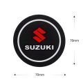 2Pcs/Set Car Coaster Water Cup Bottle Holder Non-slip Mat Car Styling Accessories For SUZUKI. 