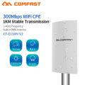 1KM WIFI Range Wireless Outdoor CPE Router Extender 2.4G 300Mbps WiFi Bridge Access Point AP Antenna WI-FI CF-E130N.