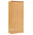 Modern 2 Door Almirah With Cloth 2 Storage Drawer & Hanger Storage Cabinet and Cloth storage Shelf for your Sweet Home or Office Use 72x24".