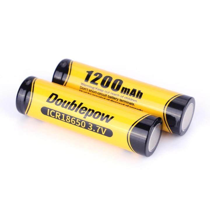 Doublepow 18650 3.7V 1200mAh Rechargeable  lithium battery 1 Piece