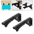 2 Pieces Under Desk Keyboard Tray Adjustable Keyboard Bracket for Computer Elbow Support. 