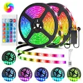 RGB Remote Control LED Strip Light- 16 Colors Changing, Waterproof-16 feet. 