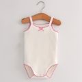 Baby Girls White Sleeveless Bodysuits for Newborn Summer Cotton Rompers Infants Playsuit New One-Pieces Onesie Costume 2022.