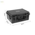 Tool Box Storage Case Hardware Organizer Impact Resistant Lockable Portable Hard 28.8cmx18.7cmx13cm.