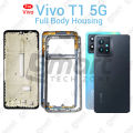 For Vivo T1 5G Full Body Housing With Camera Glass (LCD Frame, Side/Middle Frame, Back Panel/Backshell). 