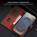 Tokifu For Samsung Galaxy S25 S25+ S25 Ultra New Business Minimalist Flip Style Leather Anti Fall Protective Back Cover. 