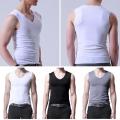 Men's Ice Silk Vest Sleeveless T Shirts Tank Top Undershirts Thin Seamless Wear Outer Casual Sport Undershirts Breathable T E8V1. 