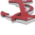 【Xiaofeng】A New Cool Zinc Metal Boat Anchor Car Body Stickers. 