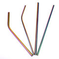 Rainbow Straws Stainless Steel Drinks Straw Metal Drinking Cleaner Reusable Barr. 