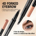 4 Point Ultra Fine Eyebrow Pen Waterproof Lasting Microblading Liquid Eyebrow Eyeliner Pencil 4 Fork Tip Eye Brow Tattoo Makeup.