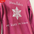 Girls Regular Fit Round Neck Full Sleeve Cotton Solid Print T-Shirt From Levin.