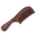 Unisex Sandalwood Comb Women Men Home Travel Wood Anti-Static Fine-Tooth Comb Wooden Handles Hair Comb. 