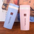 JEAYE Plastic Portable Environmental Double-Layer Coffee Cup Leak-proof Thermal Mug Thermos Bottle Tea Water Bottle Travel Mug.