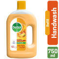 Dettol Handwash Re-energize 750ml Refill, pH-Balanced Liquid Soap formula. 