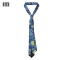 New Van Gogh Oil Painting Tie For Men Star Moon Night Retro Fun 8cm Wide Slim Necktie Accessories Daily Wear Wedding Party Gift.