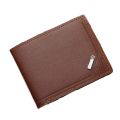 Men's Short Wallet Youth Fashion Thin Multi Card Large Capacity Business Soft PU Leather Mony Bag for Men. 