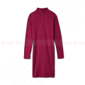 Women's Solid Color Ribbed Slim Fit Crew Neck Mini Length Bodydress From Levin.