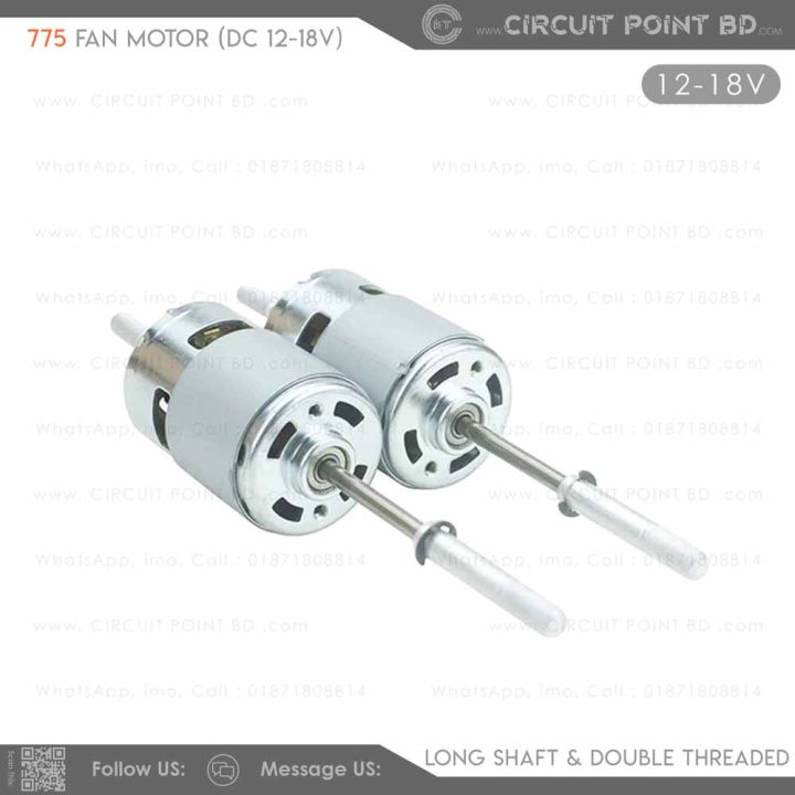 775%2012V%20DC%20High-Speed%20Fan%20Motor%20(16-18%20inch%20Fan)%20%E2%80%93%20Heavy%20Duty,%20Long%20Shaft,%20Double%20Threaded%20Coupler,%20Full%20Metal%20Body,%20Original%20Copper%20Core%20Motor%20-%20Image%202