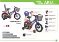 12'' AKIJ BICYCLE STEEL 1-SPEED CHAMPIAN ,baby cycle , kids cycle, 3 to 6 years baby cycle. 