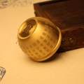 Brass Feng Shui Bowl Chinese Traditional Statue Sculpture for Desktop .5cmx5cm.