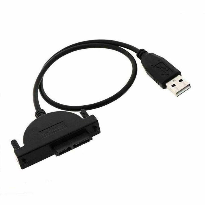 Px USB 2.0 to Mini Sata II 7+6 13Pin Adapter for Laptop CD/DVD ROM Slimline Drive Converter Cable Screws steady style 1pcs