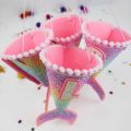1Pcs 1/2/3 Birthday Hat Caps For Kids Glitter Mermaid Cone Hat 1st Birthday Hat Newborn Baby Shower Birthday Party Decoration. 