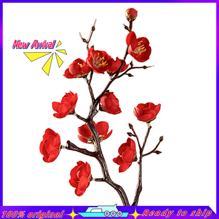 Artificial%20Plum%20Blossom%20Decorative%20Photo%20Props%20Faux%20Silk%20Flower%20Wedding%20Artificial%20Bouquet%20for%20Office%20-%20Image%202