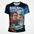 Classic Vintage T-shirts Back To The Future Men Print Tees Retro 3D Graphic Short Sleeve Streetwear Sport Adventure Tops T Shirt.
