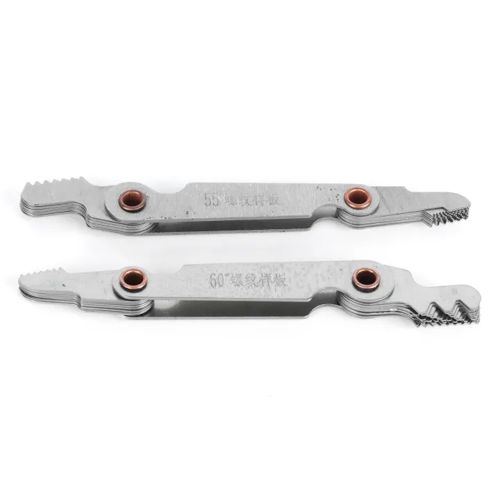 2Pcs%20Thread%20Gauge%2060%C2%B0%20Imperial%2055%C2%B0%2020%20Blades%20Screw%20Pitch%20Measuring%20NDE%20-%20Image%209
