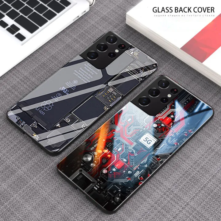 For%20Samsung%20Galaxy%20S21%20Ultra%20Back%20Cover%20Version%20Theme%20Case%20Tempered%20Glass%20Protection%20shockproof%20Cover%20for%20Samsung%20S21%20Ultra%20case%20Transparent%20Circuit%20Board%20Design%20Full%20Coverage%20Phone%20cases%20-%20Image%208