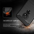 Nokia 7.2 Carbon Fiber Camera Protection Black Color Soft Mobile Back Cover  For Nokia 7.2. 
