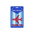 Cartoon Luggage Tag Creative Pvc Travel Tags Silicone Luggage Tag Trolley Case Identification Anti-lost Label Suitcase Tag Set.
