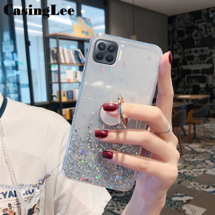 Casinglee%20for%20OPPO%20F17%20case%20Shiny%20Ring%20Glitter%20Soft%20Transparent%20Holder%20Stand%20Back%20cover%20with%20String%20for%20OPPO%20F17%20Phone%20cases%20cover%20Stars%20Moon%20Girls%20-%20Image%204