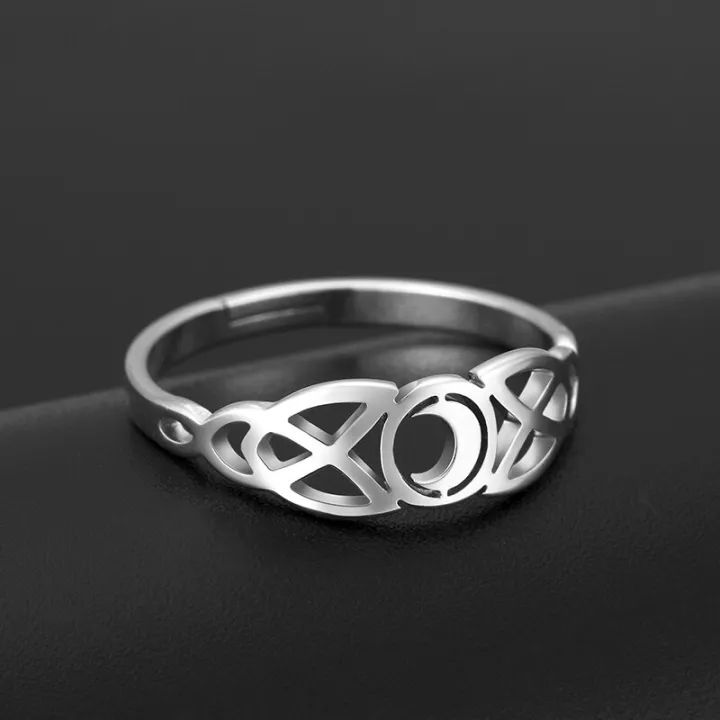 COOLTIME%20Moon%20Finger%20Ring%20for%20Triquetera%20Irish%20Knot%20Steel%20Color%20Stainless%20Steel%20Gifts%20for%20Men%20Lover%20Couple%20Rings%20Jewelry%20-%20Image%203