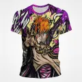 New Anime Grim Reaper Bleach Ichigo Kurosaki 3D Pattern T-shirt Men Women Casual Shirts Fashion Harajuku Tee Tops. 