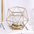 3D Geometric Wedding Geometric Candlestick Candle Tea Light Holder Gold for Home Decoration Accessories Supplies. 
