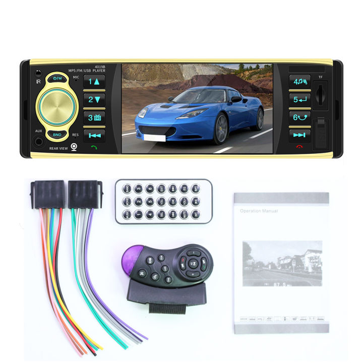 2Pcs/lot 1 Din Car MP5 Player Radio Bluetooth Video Player with Rearview Camera Car Multimedias Player 4019B