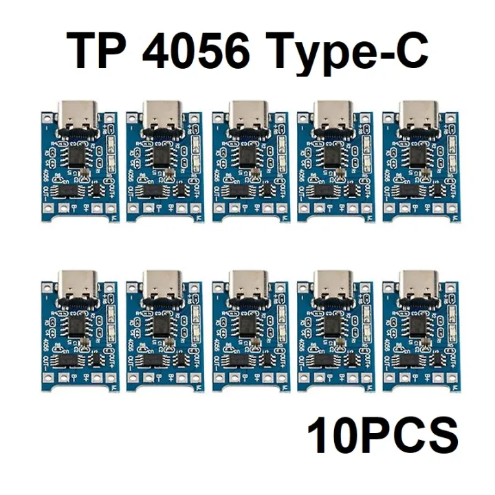 10Pcs- TYPE-C PORT TP4056 TP-4056 5V 1A Type-C USB With Battery ...