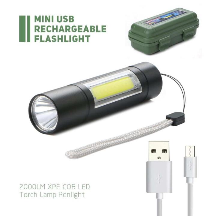 Torch Light Mini Usb Rechargeable /Rechargeable Flashlight Torch Led Usb Portable - Charger Light