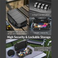 Portable Safe Box for Travel with Combination Lock for Dorm,Travel,Beach,Hotel Combination Safe Box Black.
